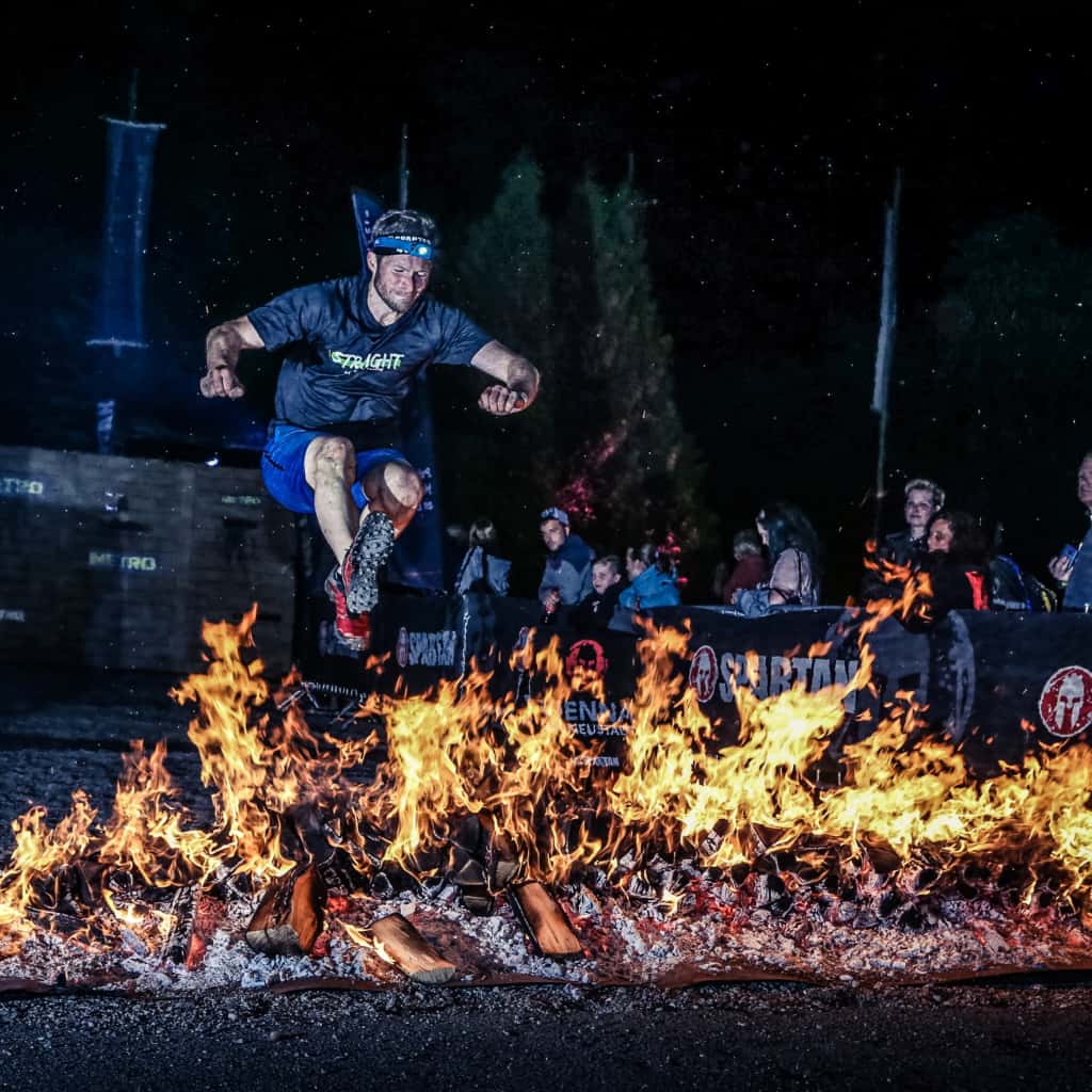 Spartan Race Fire Jump